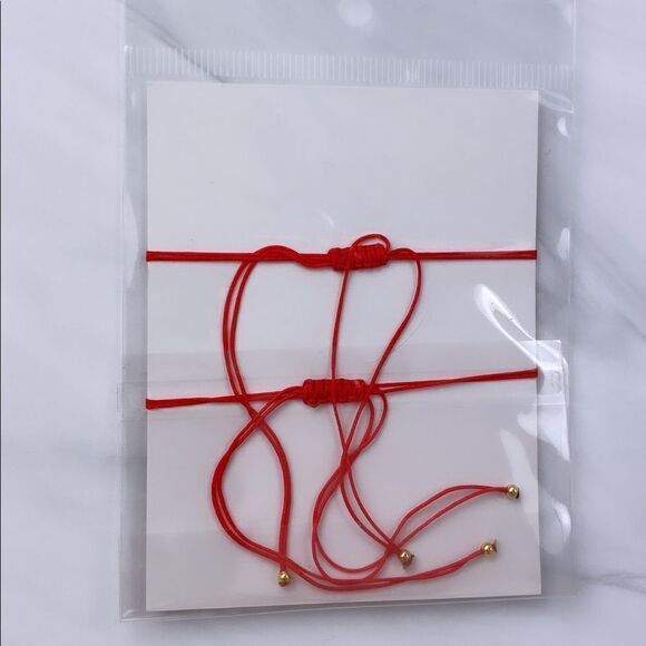 RED His & Hers Matching Rope Bracelets - Picture 10 of 11